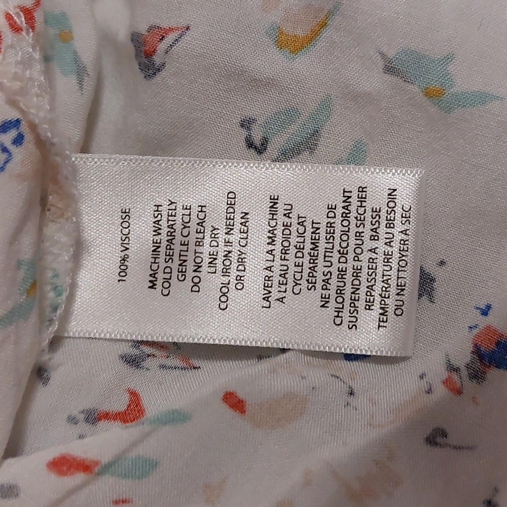 BeachLunchLounge Multicolor Abstract Print Long Sleeve Button Front Shirt Size M - Picture 9 of 9
